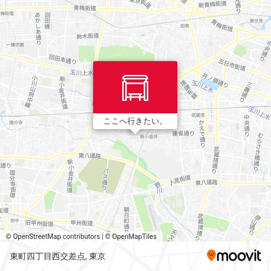東町四丁目西交差点地図