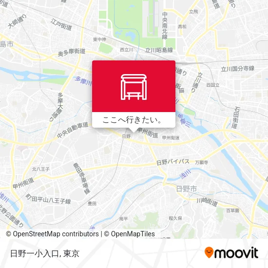 日野一小入口地図