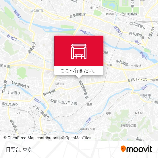 日野台地図
