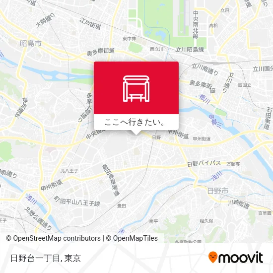 日野台一丁目地図