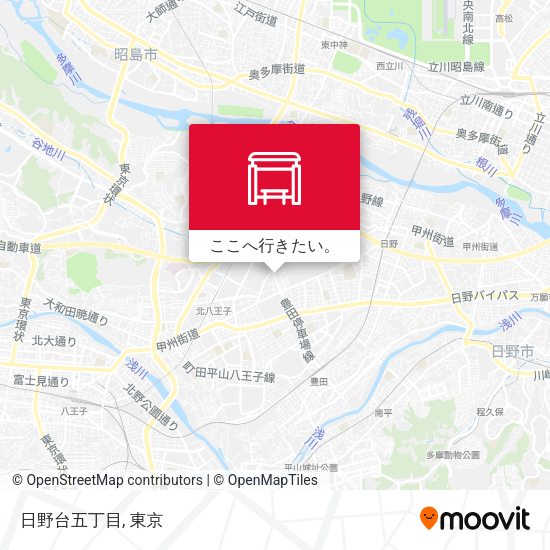 日野台五丁目地図