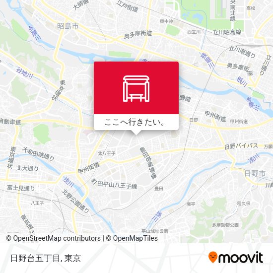 日野台五丁目地図