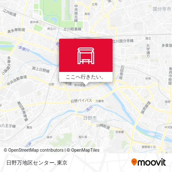 日野万地区センター地図