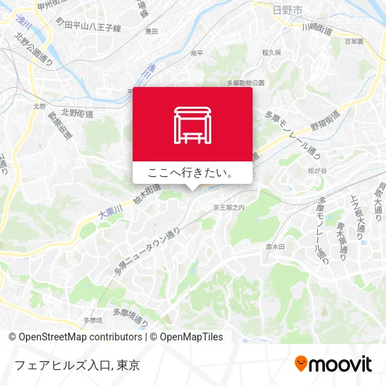 フェアヒルズ入口地図