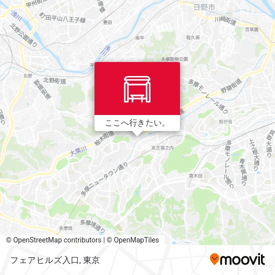 フェアヒルズ入口地図