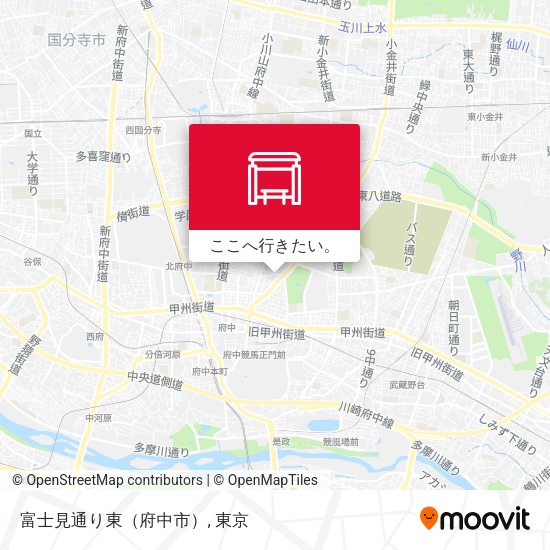 富士見通り東（府中市）地図