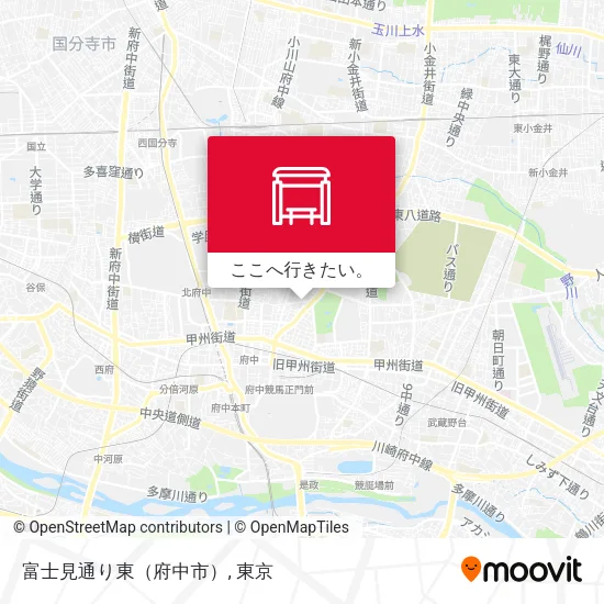 富士見通り東（府中市）地図