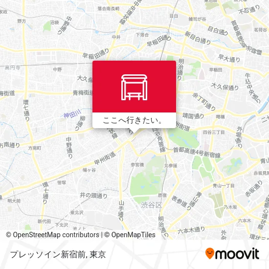 プレッソイン新宿前地図