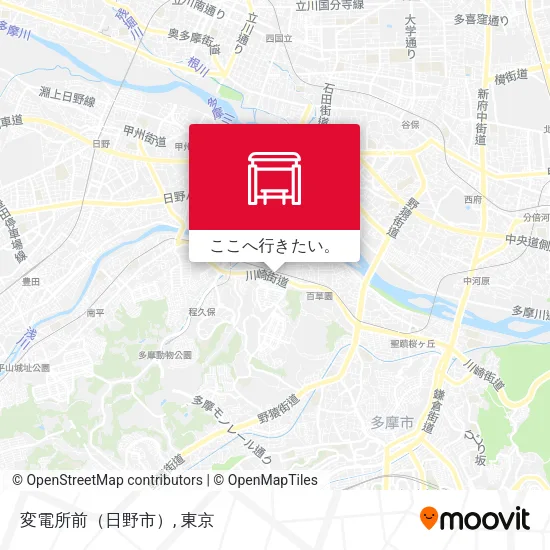 変電所前（日野市）地図