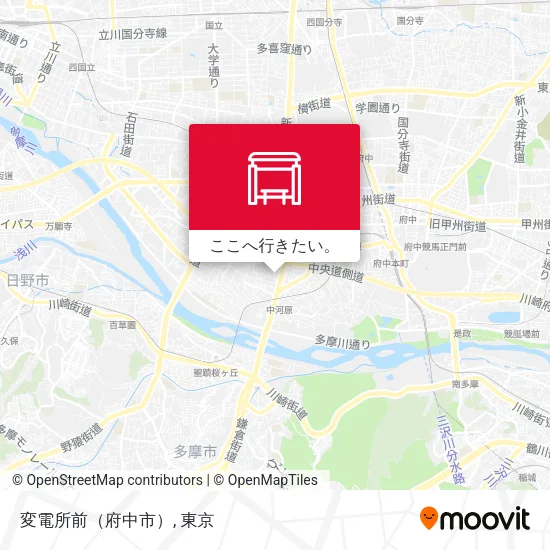 変電所前（府中市）地図