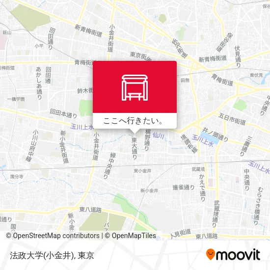 法政大学(小金井)地図