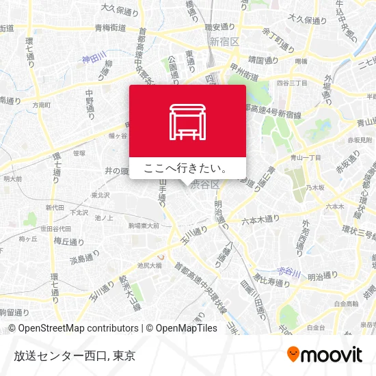 放送センター西口地図