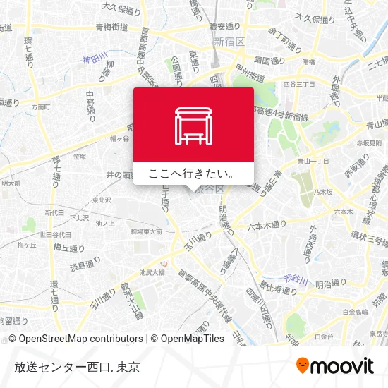 放送センター西口地図