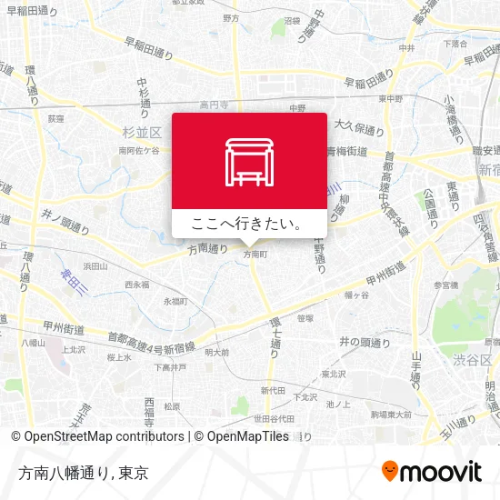 方南八幡通り地図