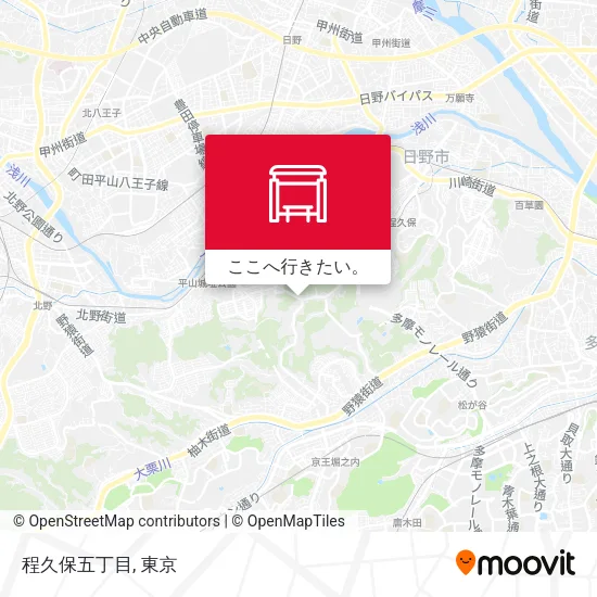 程久保五丁目地図