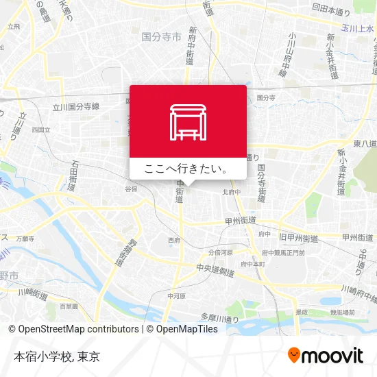 本宿小学校地図