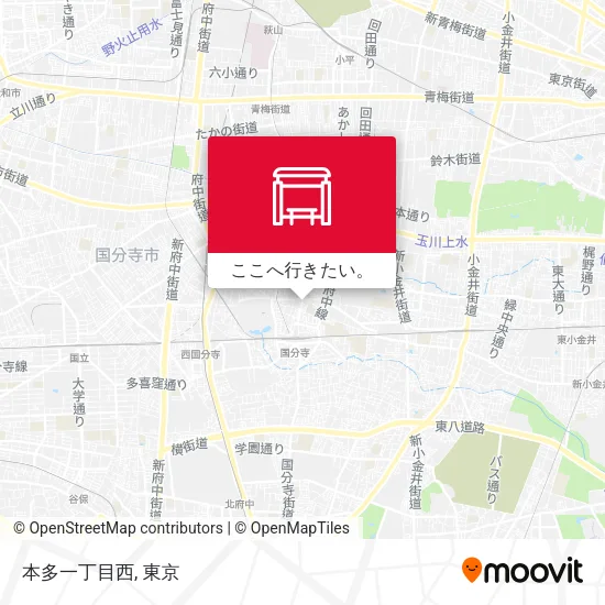 本多一丁目西地図