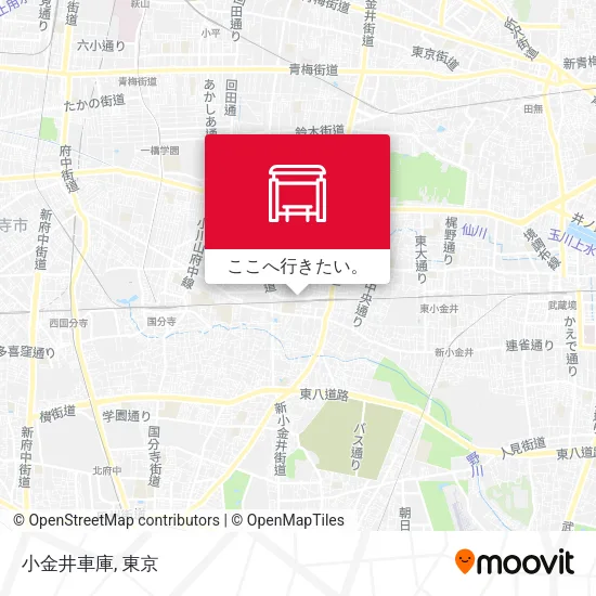 小金井車庫地図