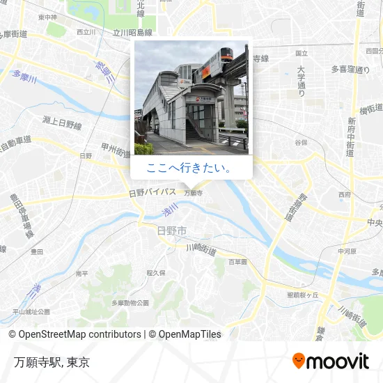 万願寺駅地図