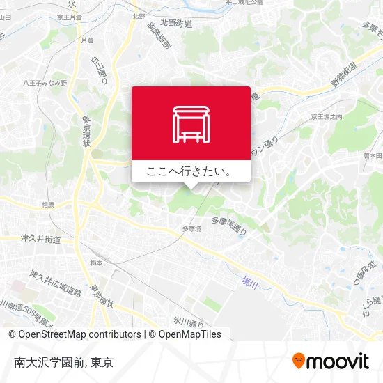 南大沢学園前地図