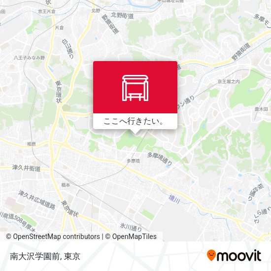 南大沢学園前地図