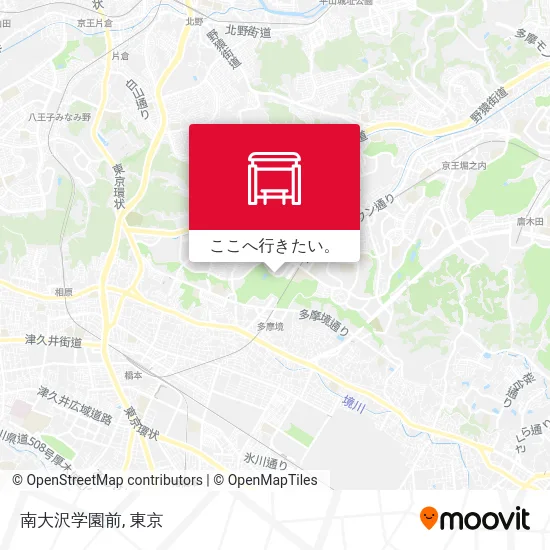 南大沢学園前地図