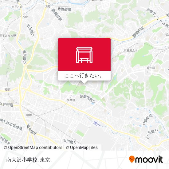 南大沢小学校地図