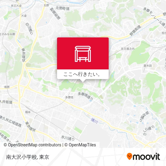 南大沢小学校地図