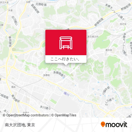 南大沢団地地図