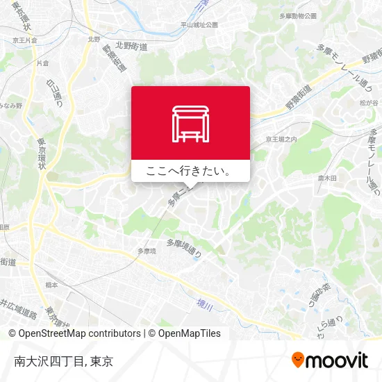 南大沢四丁目地図