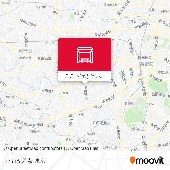 南台交差点地図