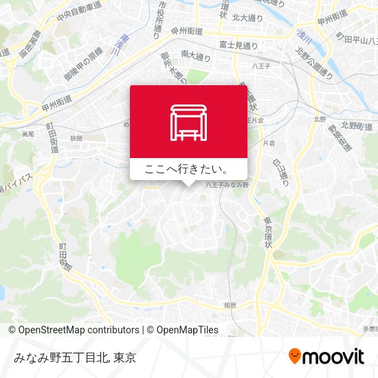 みなみ野五丁目北地図