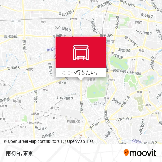 南初台地図