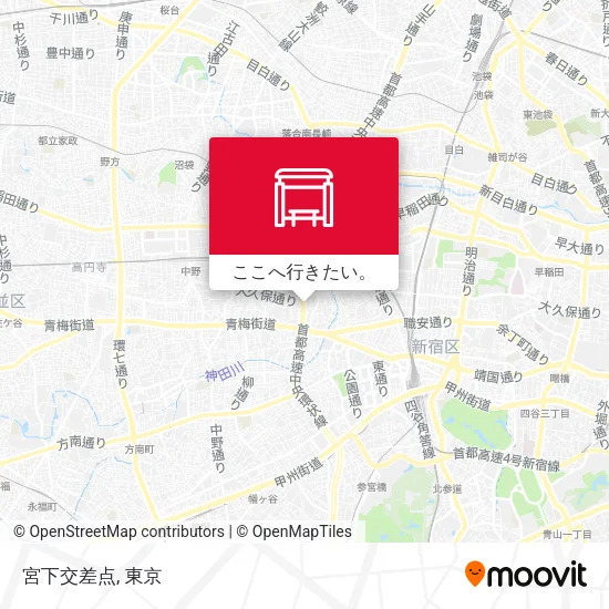 宮下交差点地図