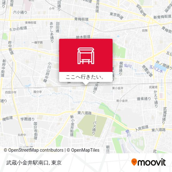 武蔵小金井駅南口地図