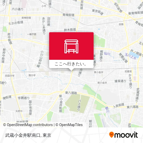 武蔵小金井駅南口地図