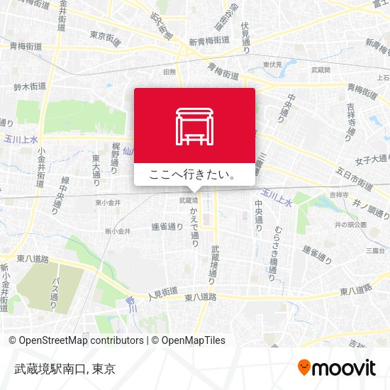 武蔵境駅南口地図