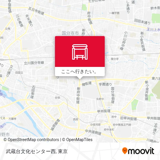武蔵台文化センター西地図