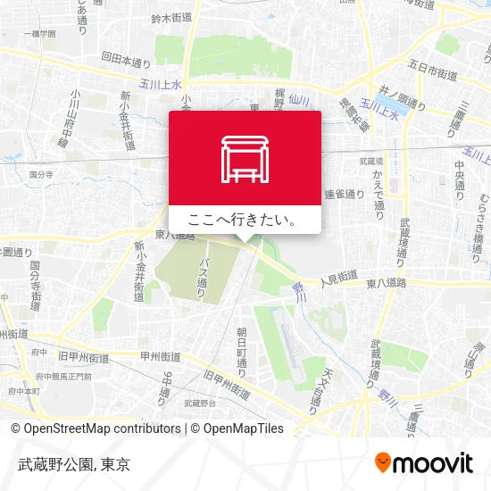武蔵野公園地図