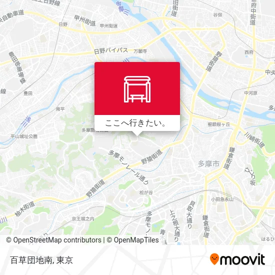 百草団地南地図