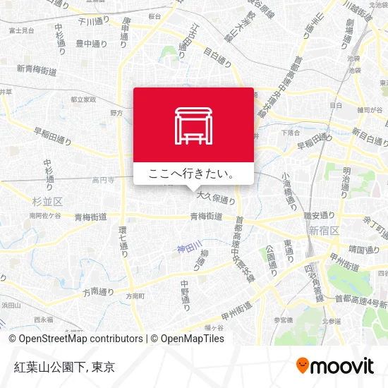 紅葉山公園下地図