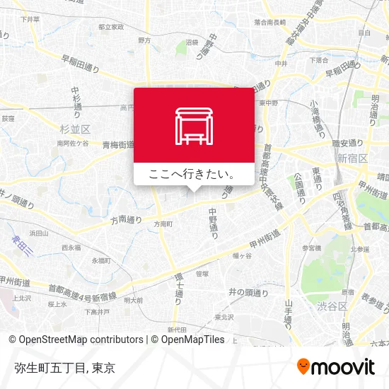 弥生町五丁目地図