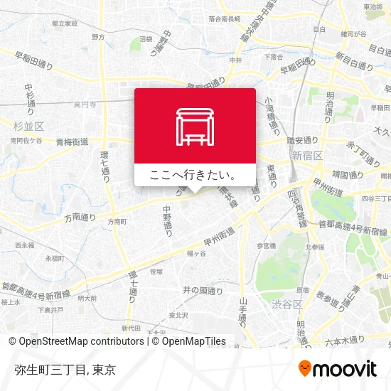弥生町三丁目地図