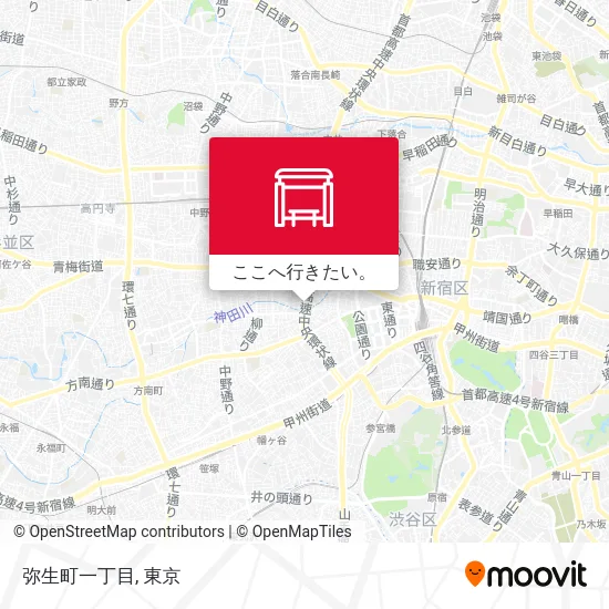 弥生町一丁目地図