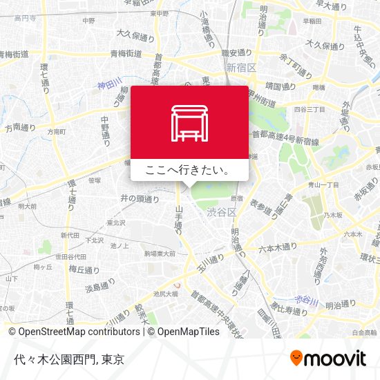 代々木公園西門地図