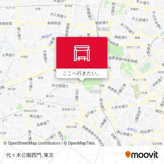 代々木公園西門地図