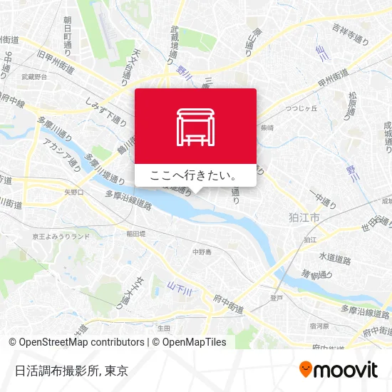 日活調布撮影所地図