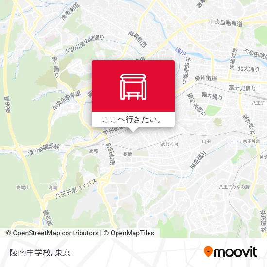 陵南中学校地図