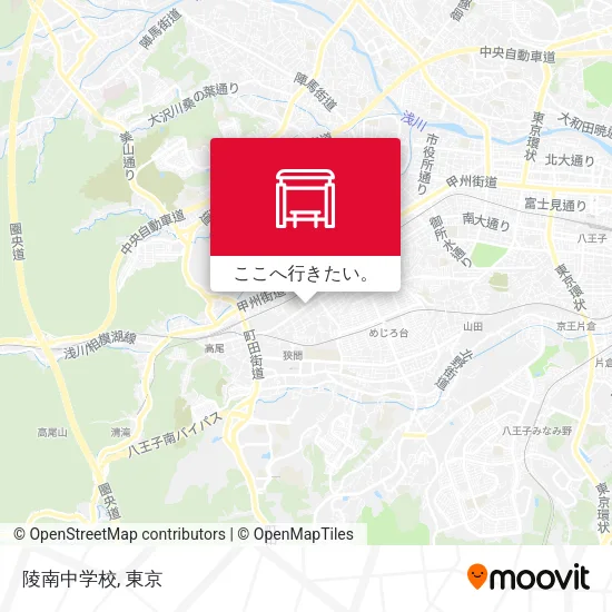 陵南中学校地図