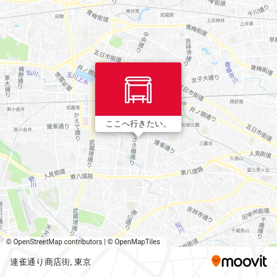 連雀通り商店街地図